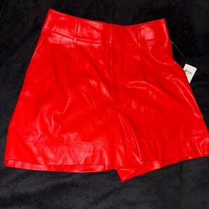 Bar III High Waist Red Women's Shorts